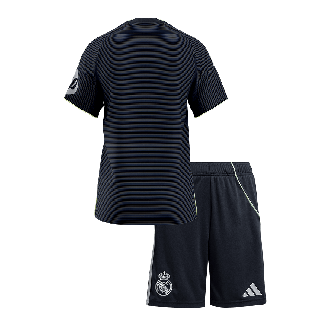 Real Madrid Kids Away Soccer Kit 2025/26 Navy [PREMIUM]