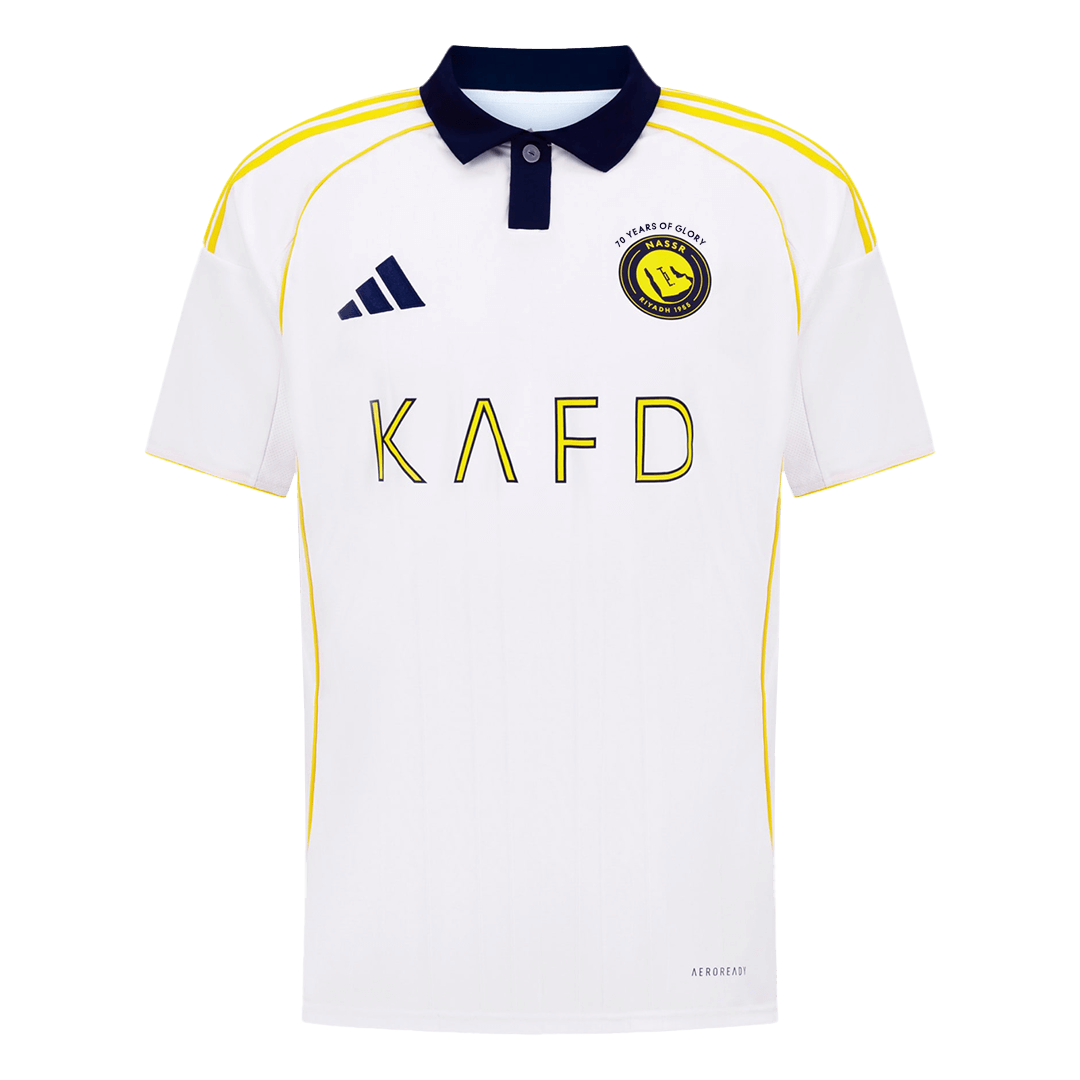 RONALDO #7 Al Nassr Mens Third Away Soccer Jersey 2025/26 White