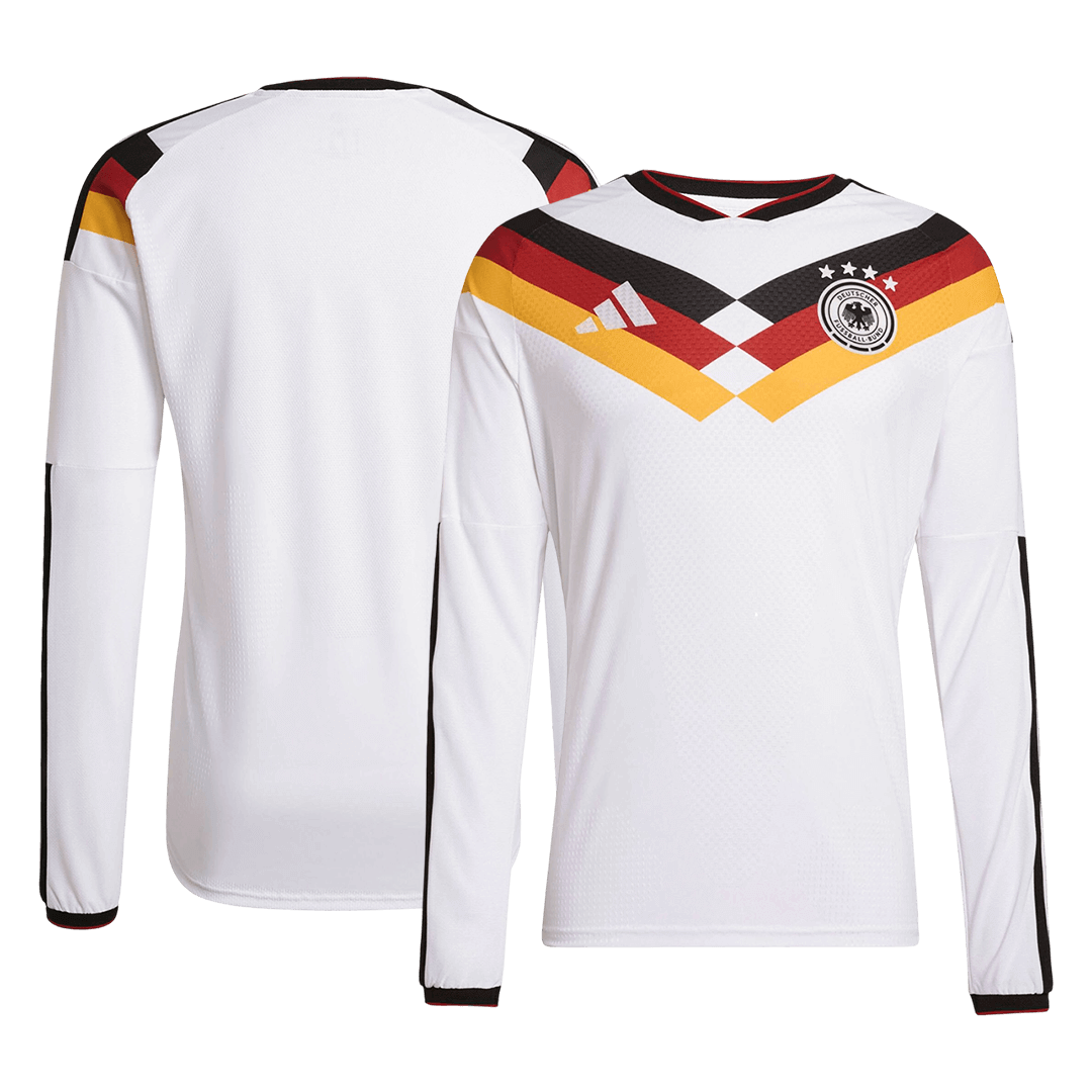 Germany Mens Home Long Sleeve Soccer Jersey World Cup 2026 White