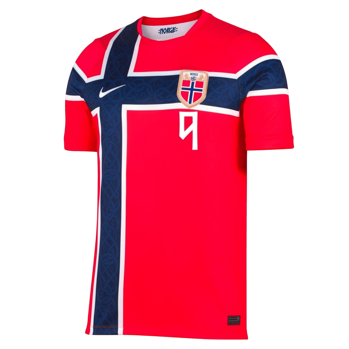 BRAUT HAALAND #9 Norway Mens Home Soccer Jersey World Cup 2026 Red - Player Version