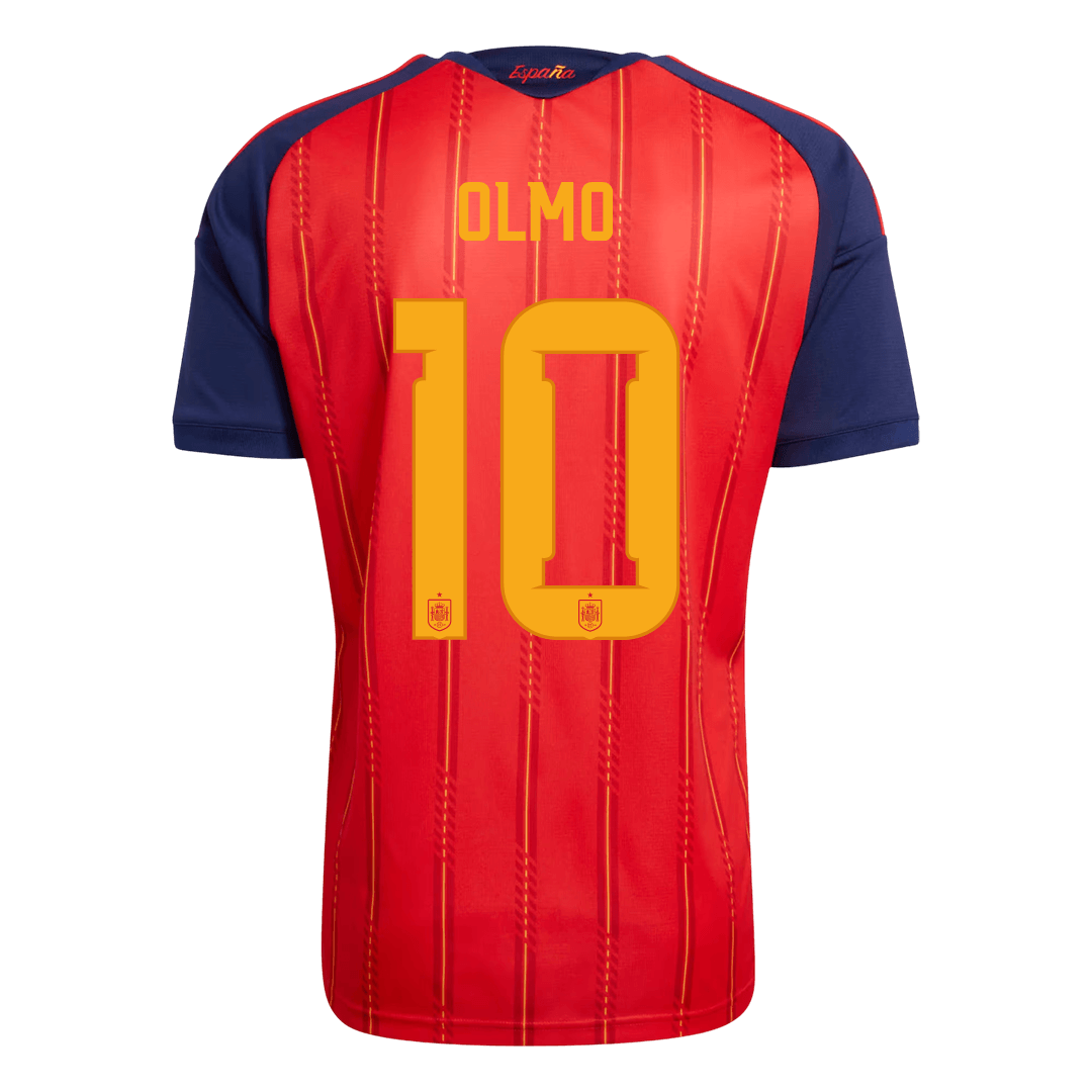 OLMO #10 Spain Mens Home Soccer Jersey World Cup 2026 Red [PREMIUM]