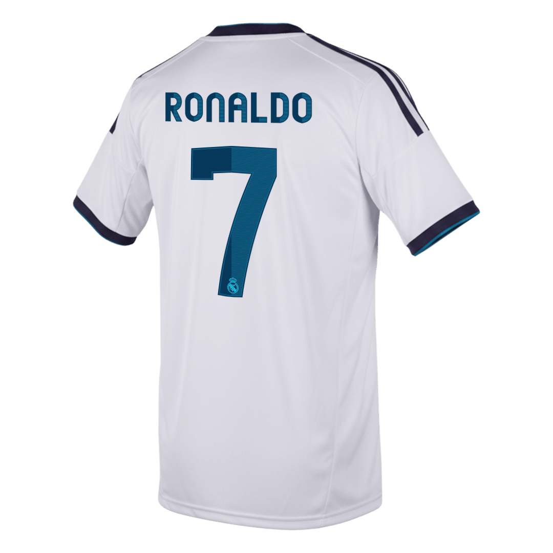 Retro RONALDO #7 Real Madrid Mens Home Soccer Jersey 2012/13 White