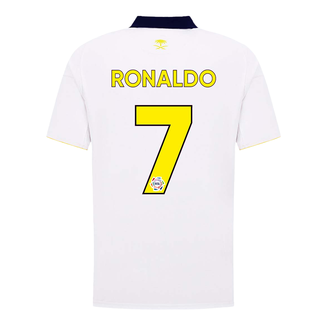 RONALDO #7 Al Nassr Mens Third Away Soccer Jersey 2025/26 White