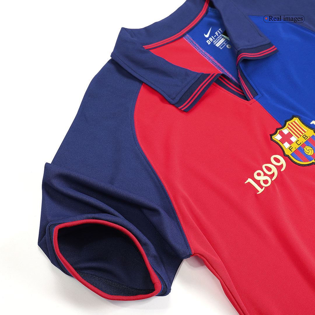 Retro Barcelona Mens Home Soccer Jersey 1999/00