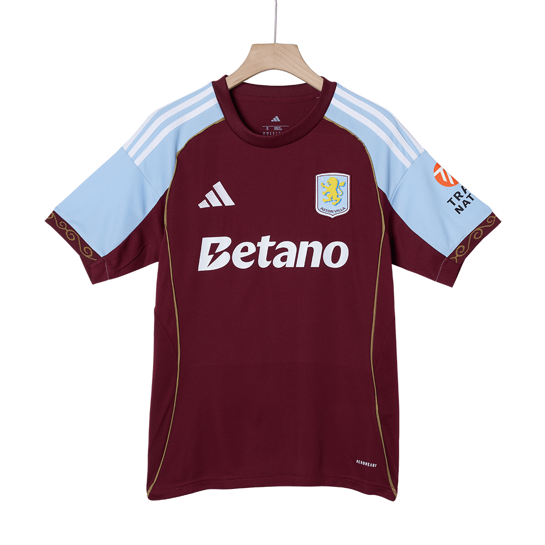 Aston Villa Mens Home Soccer Jersey 2025/26 Red