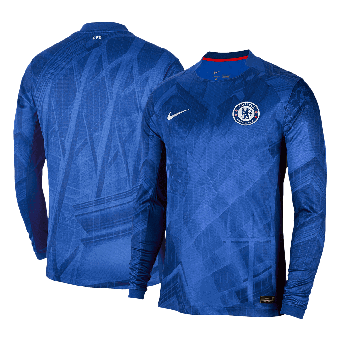 Chelsea Mens Home Long Sleeve Soccer Jersey 2025/26 Blue
