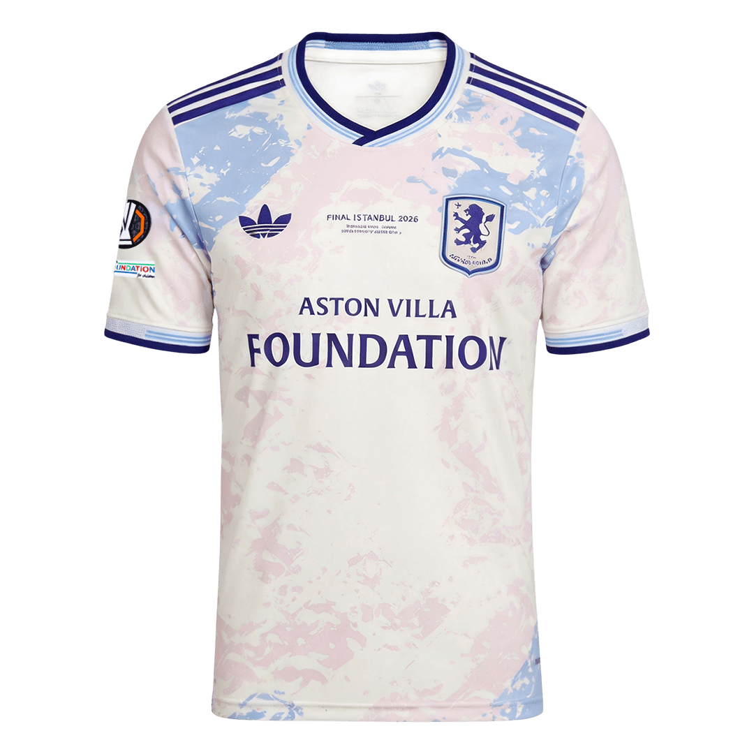 Aston Villa Mens Third Away Soccer Jersey 2025/26 White