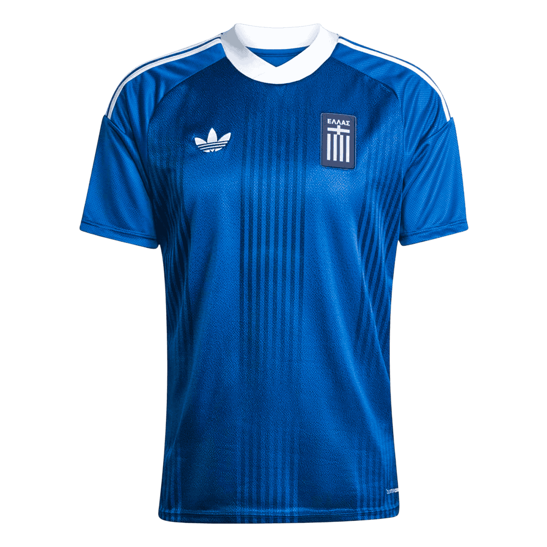Greece Mens Away Soccer Jersey World Cup 2026 Blue
