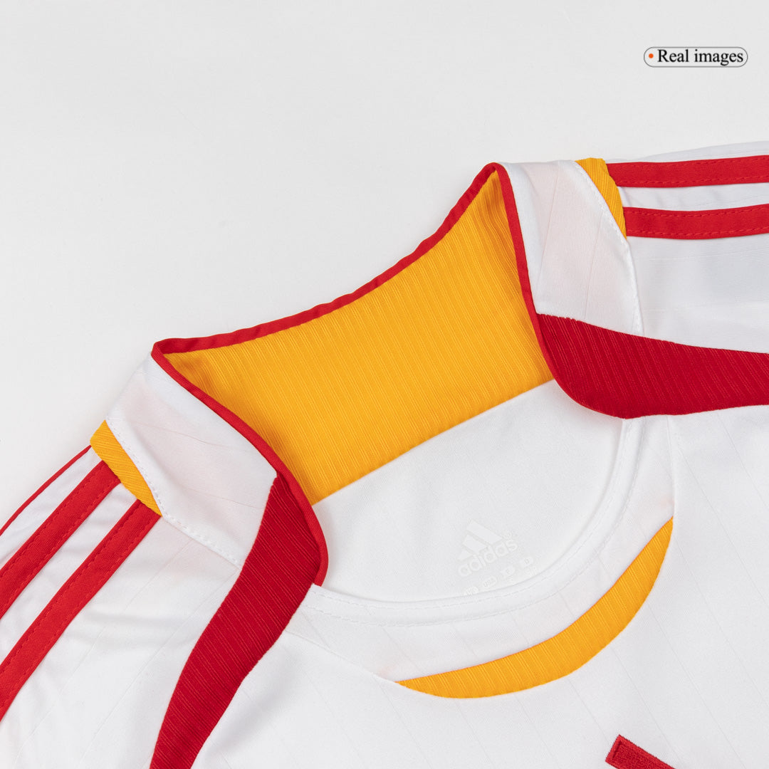 Retro Spain Mens Away Soccer Jersey 2006 White