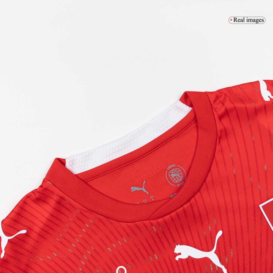 Switzerland Mens Home Soccer Jersey World Cup 2026 Red
