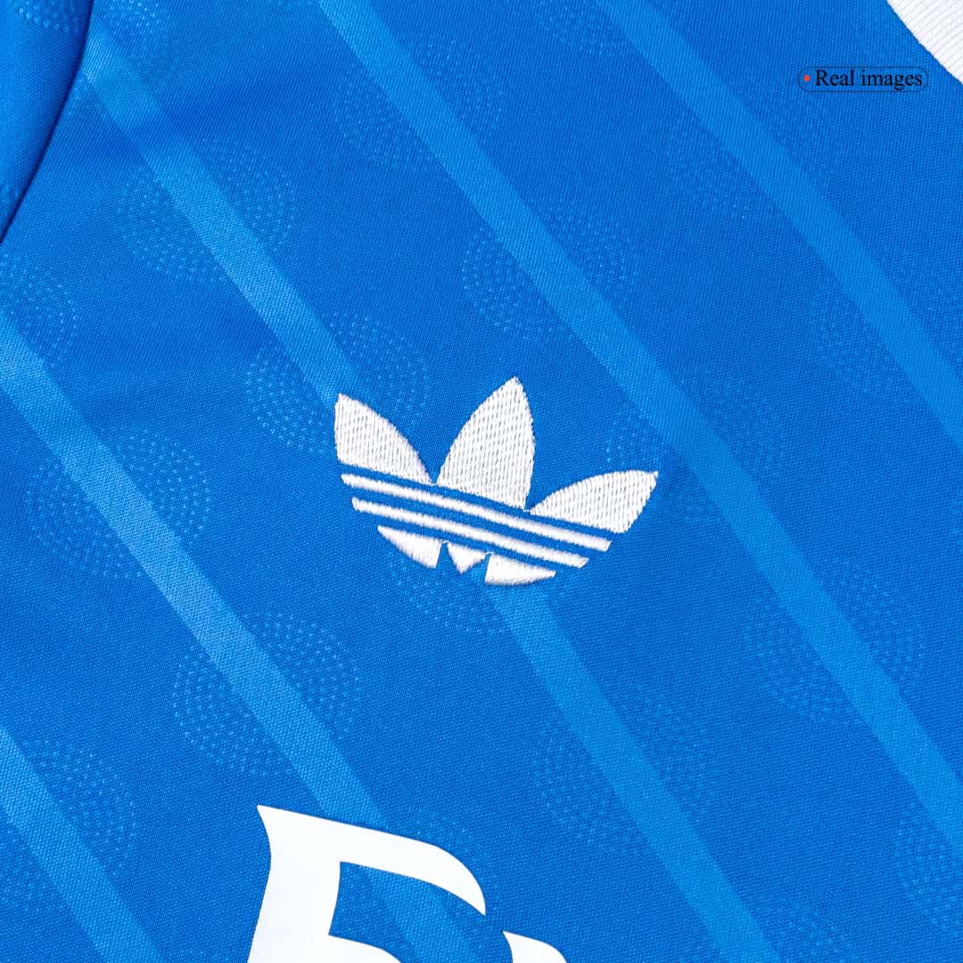 Real Madrid Mens Third Away Long Sleeve Soccer Jersey 2025/26 Blue