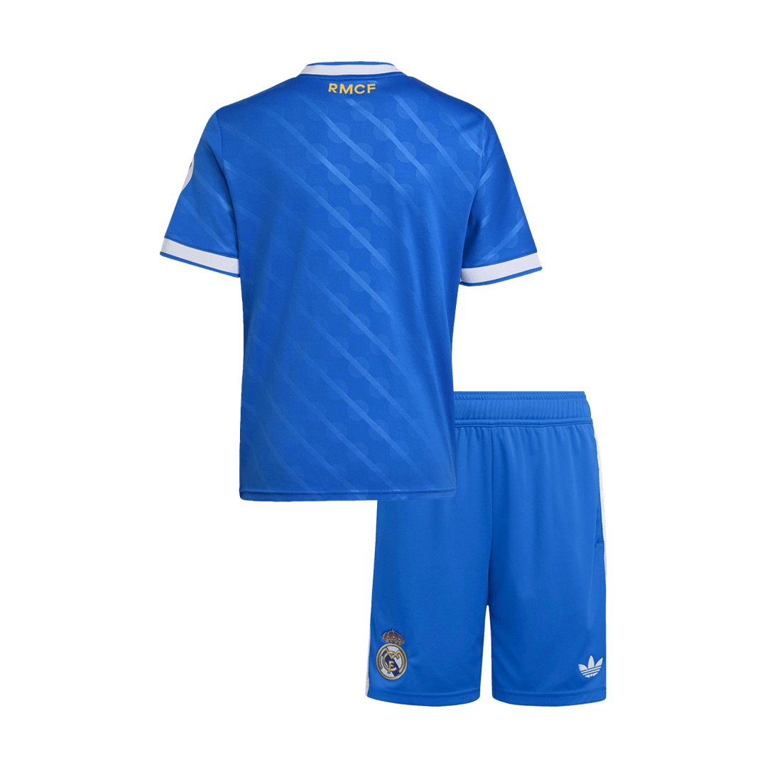 Real Madrid Kids Third Away Soccer Kit 2025/26 Blue