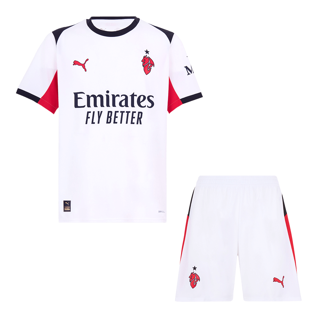 AC Milan Mens Away Soccer Kit 2025/26 White