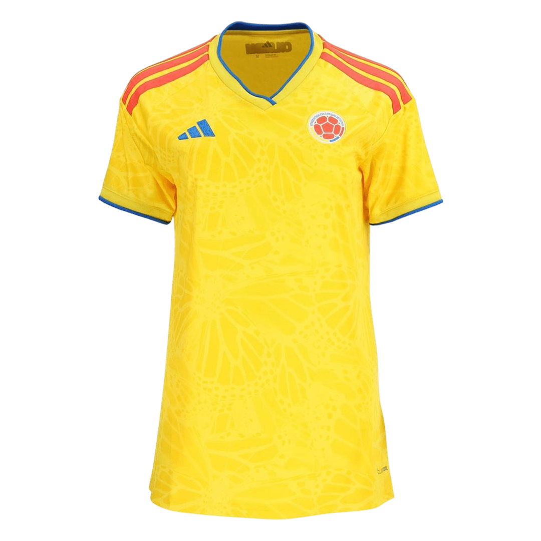 Colombia Womens Home Soccer Jersey World Cup 2026 Yellow