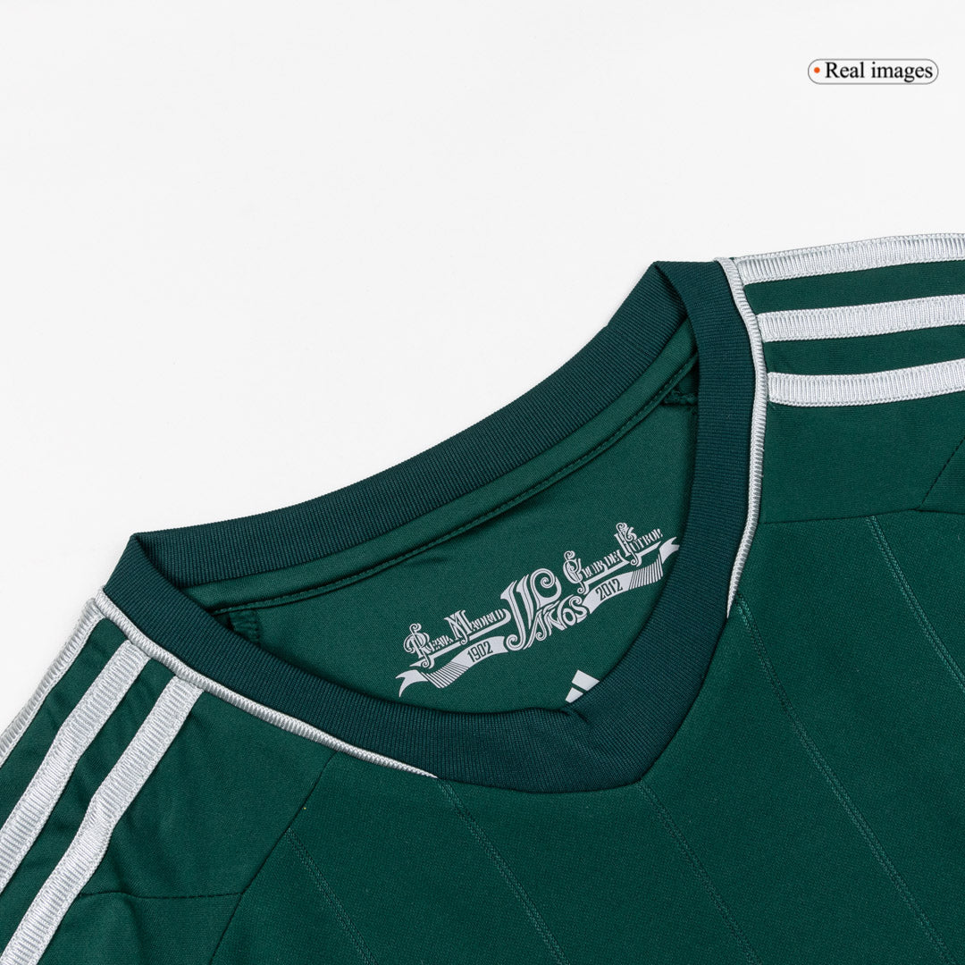 Retro Real Madrid Mens Third Away Long Sleeve Soccer Jersey 2012/13 Green