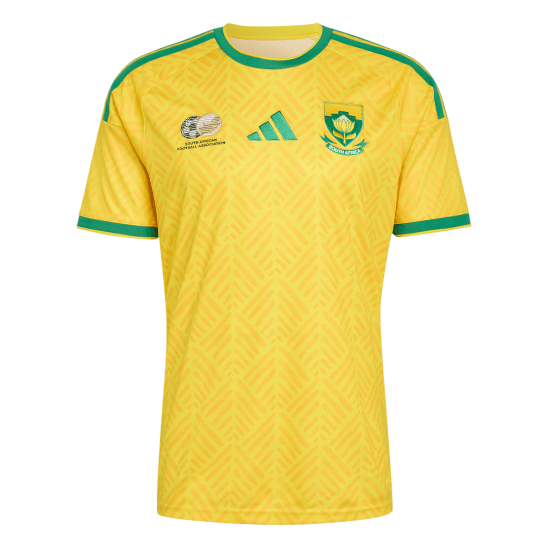 South Africa Mens Home Soccer Jersey World Cup 2026 Yellow
