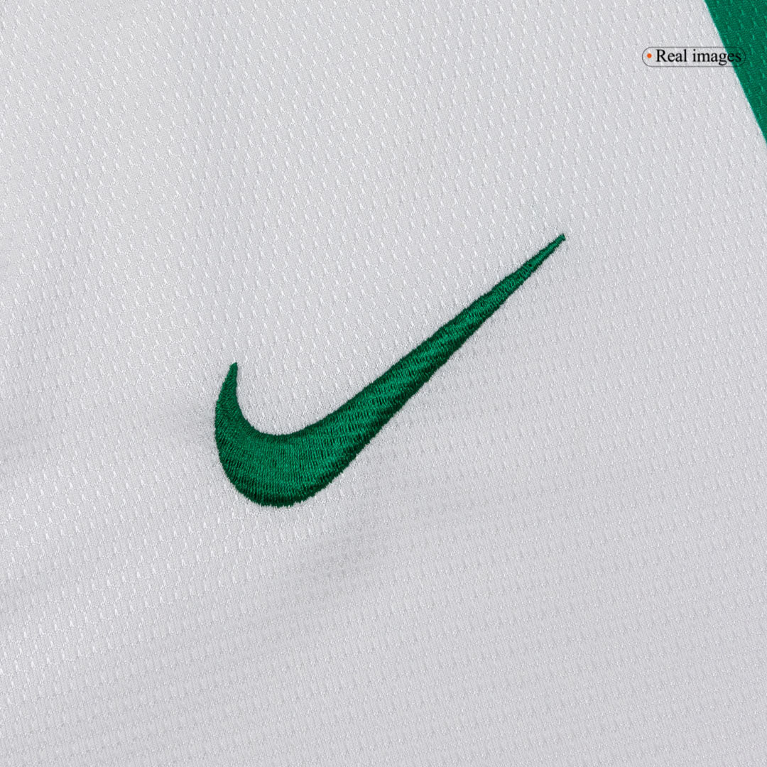 Retro Portugal Mens Away Long Sleeve Soccer Jersey 2012 White