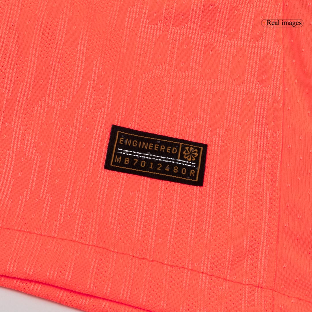 F.DE JONG #21 Barcelona Mens Third Away Soccer Jersey UCL 2025/26 Orange - Player Version