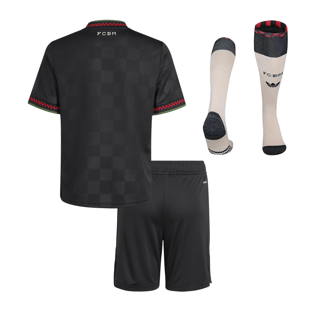 Bayern Munich Kids Third Away Soccer Full Set 2025/26 Black