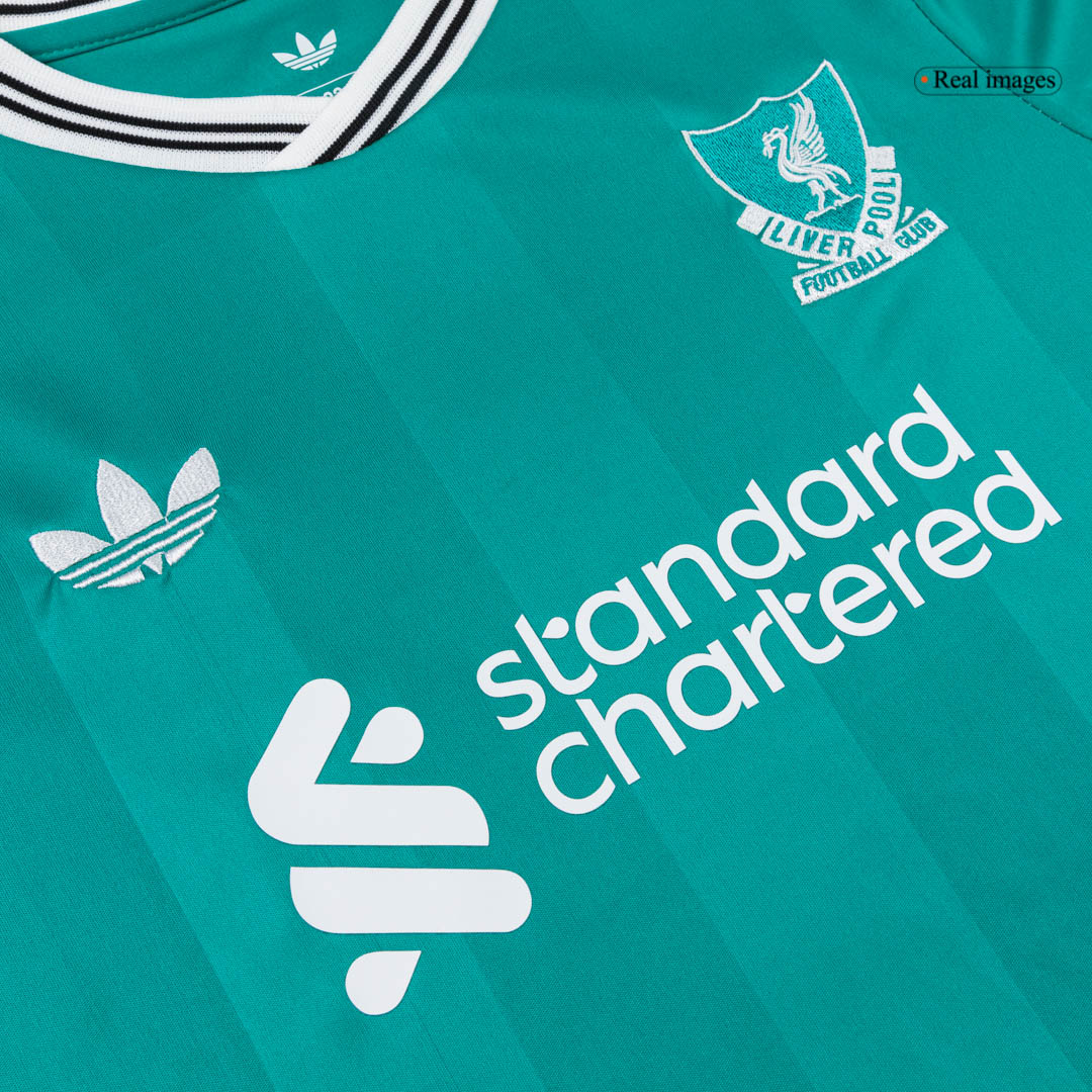 Liverpool Kids Third Away Soccer Kit 2025/26 Green