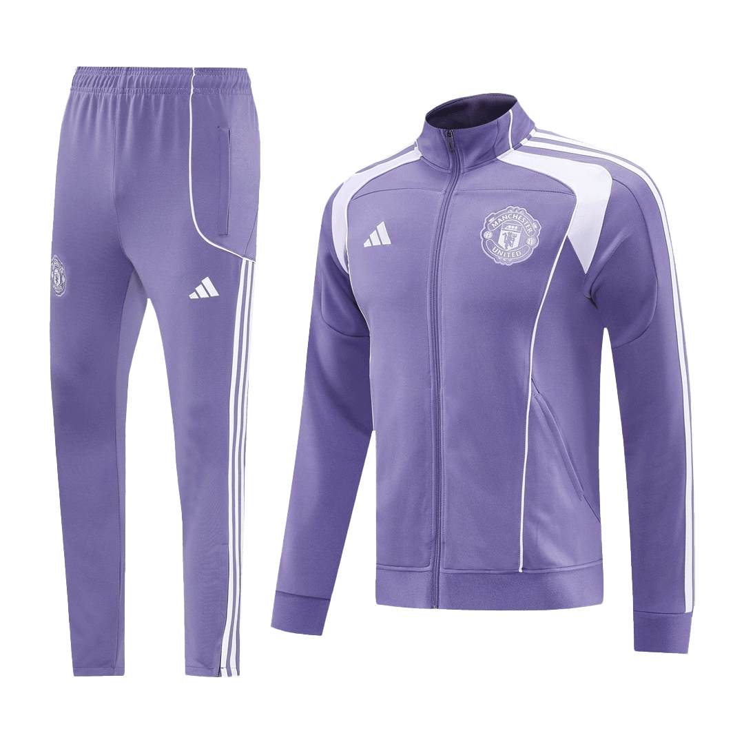 Manchester United Mens Training Tracksuit Kit 2025/26 Purple