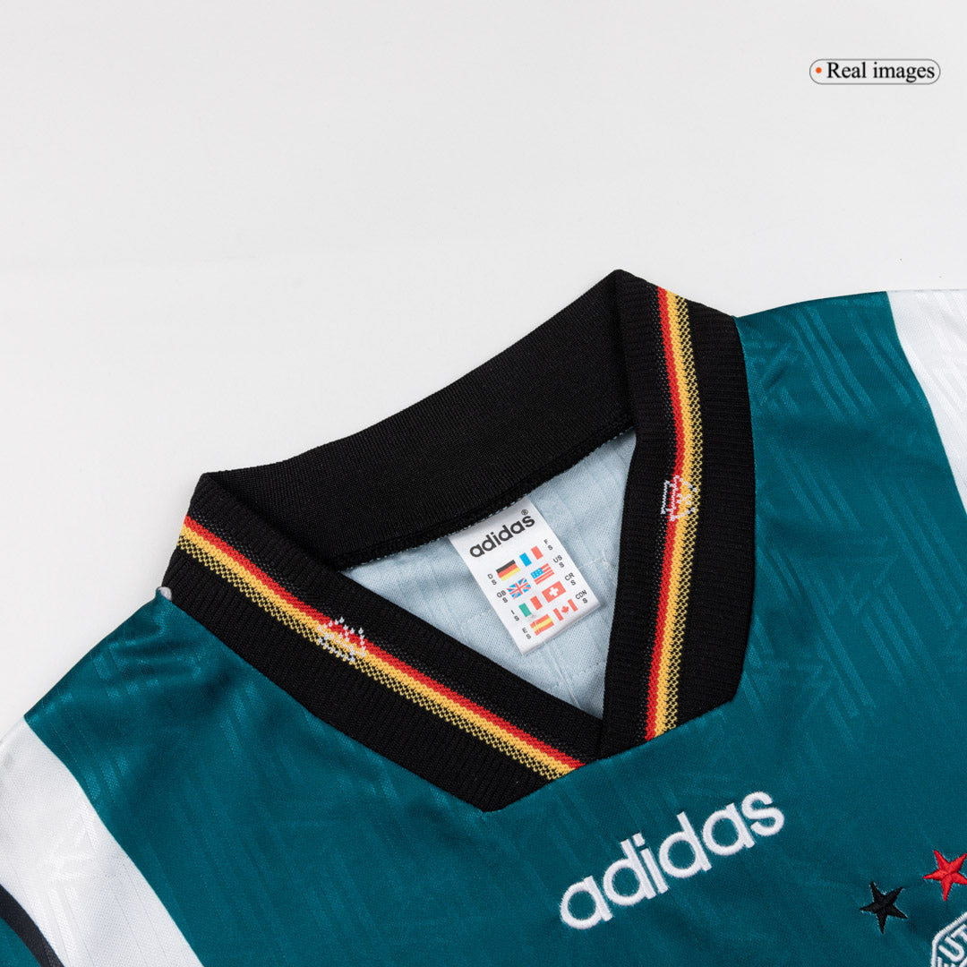 Retro Germany Mens Away Soccer Jersey 1996/97 Green
