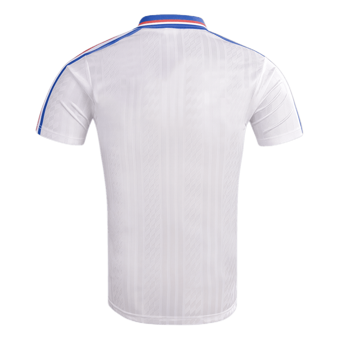 Retro France Mens Away Soccer Jersey 1994 White
