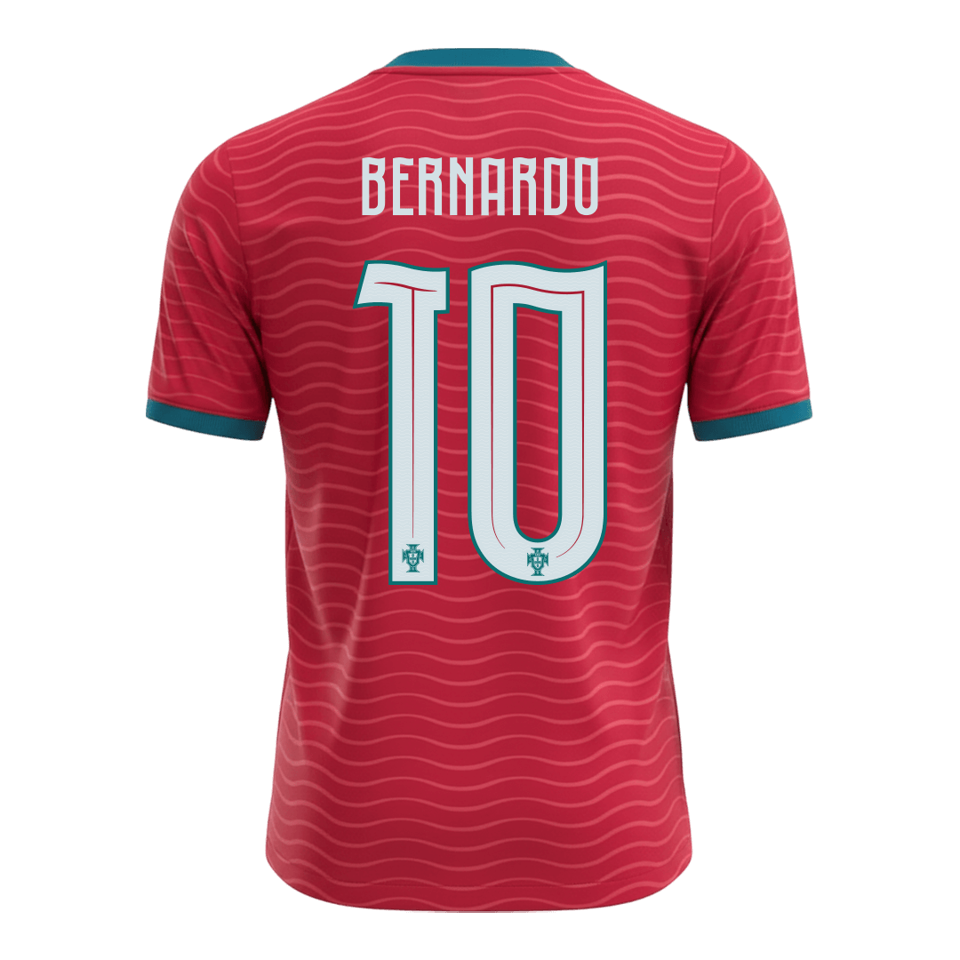 BERNARDO #10 Portugal Mens Home Soccer Jersey World Cup 2026 Red [PREMIUM]