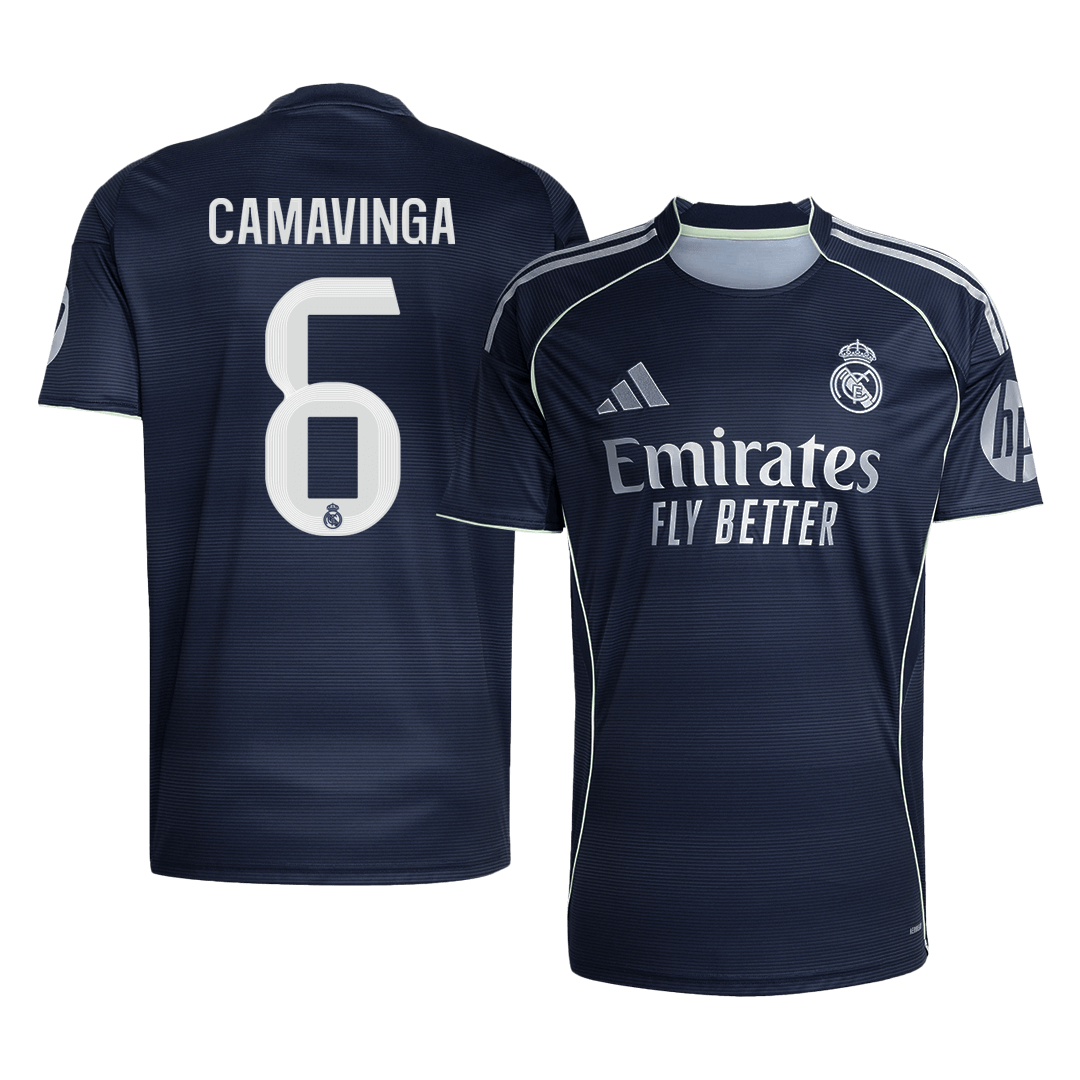 CAMAVINGA #6 Real Madrid Mens Away Soccer Jersey 2025/26 Navy [PREMIUM]