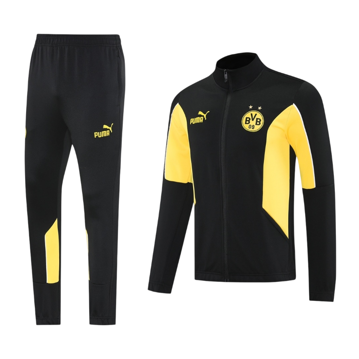Borussia Dortmund Mens Training Tracksuit Kit 2025/26 Yellow