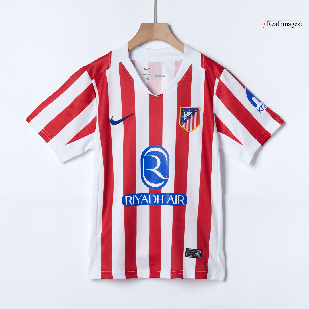 Atletico Madrid Kids Home Soccer Kit 2025/26 Red&White