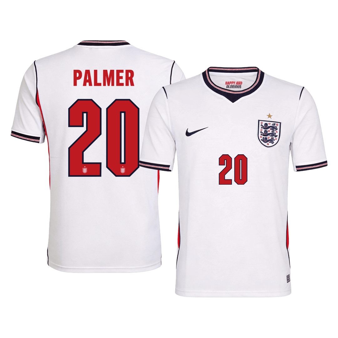 PALMER #20 England Mens Home Soccer Jersey World Cup 2026 White