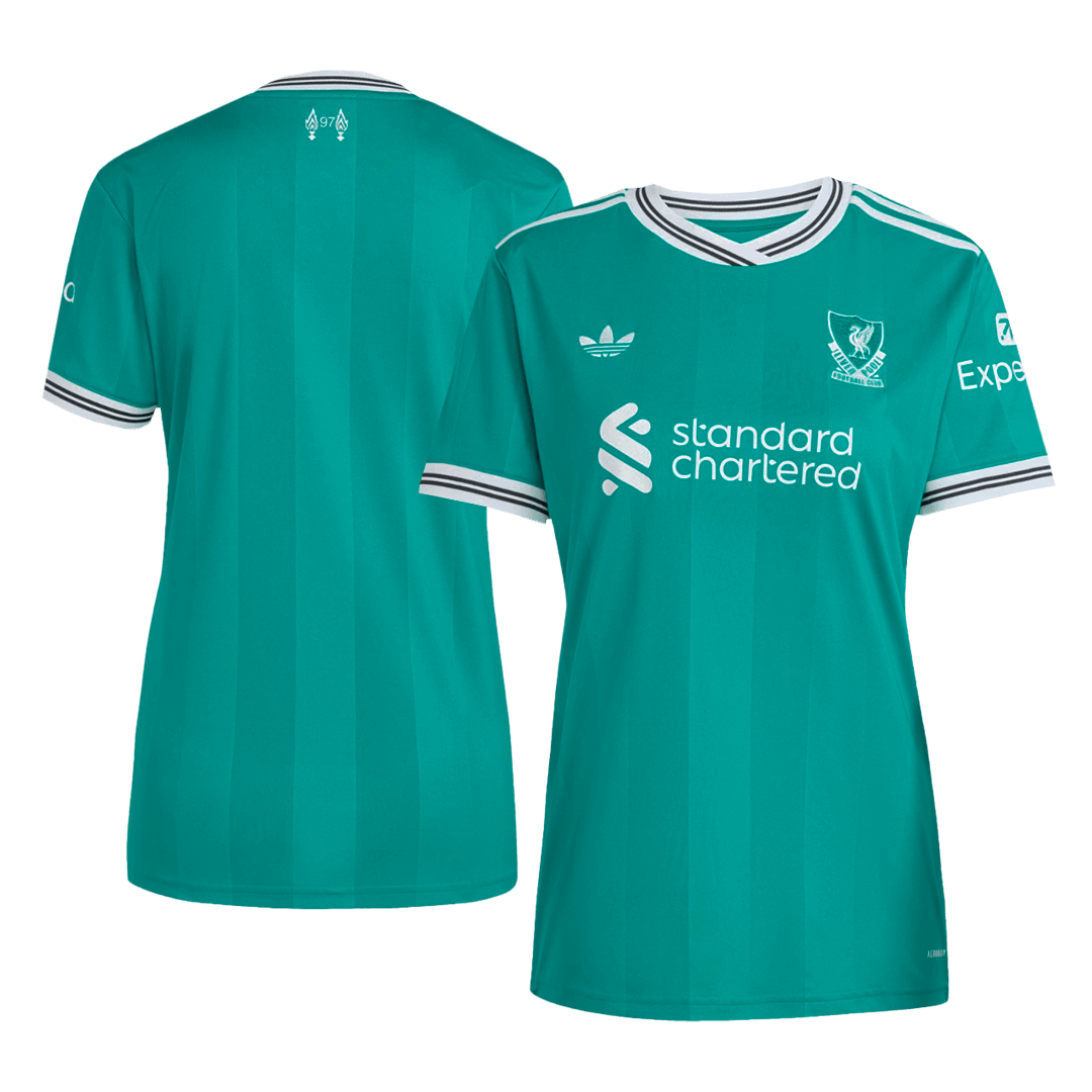 Liverpool Womens Third Away Soccer Jersey 2025/26 Green