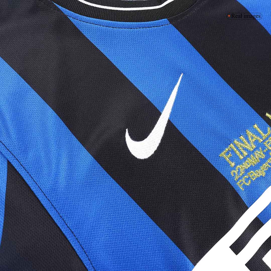 Retro Inter Milan Mens Home Soccer Jersey UCL Final UCL 2009/10 Black&Blue