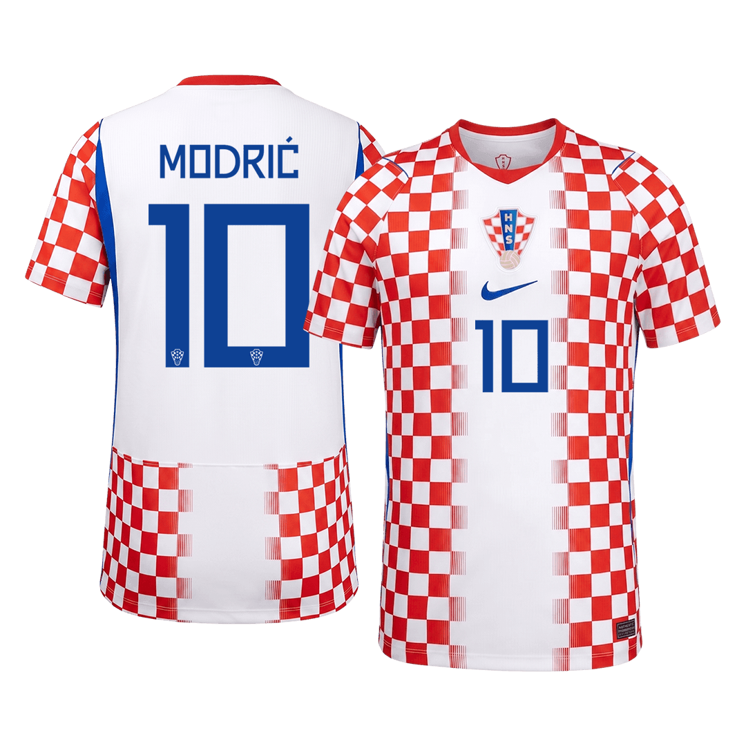 MODRIĆ #10 Croatia Mens Home Soccer Jersey World Cup 2026 Red&White
