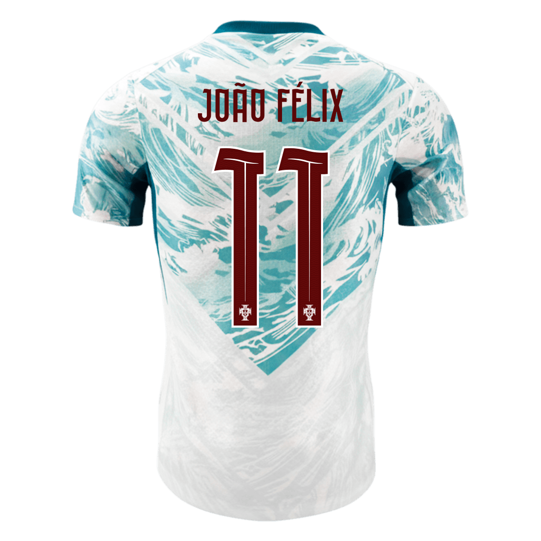 JOÃO FÉLIX #11 Portugal Mens Away Soccer Jersey World Cup 2026 White&Green - Player Version