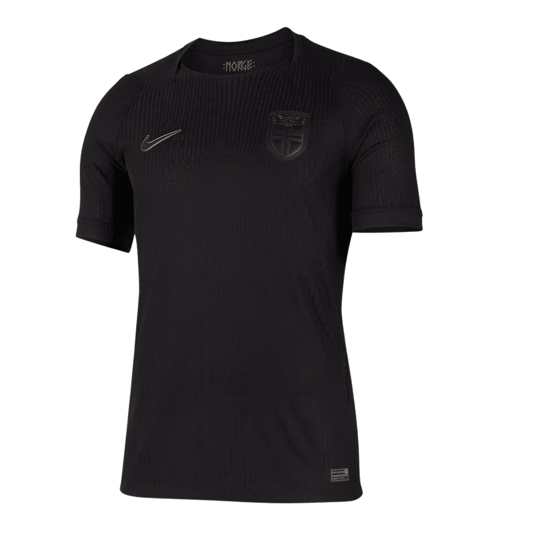 Norway Mens Away Soccer Jersey World Cup 2026 Black - Player Version