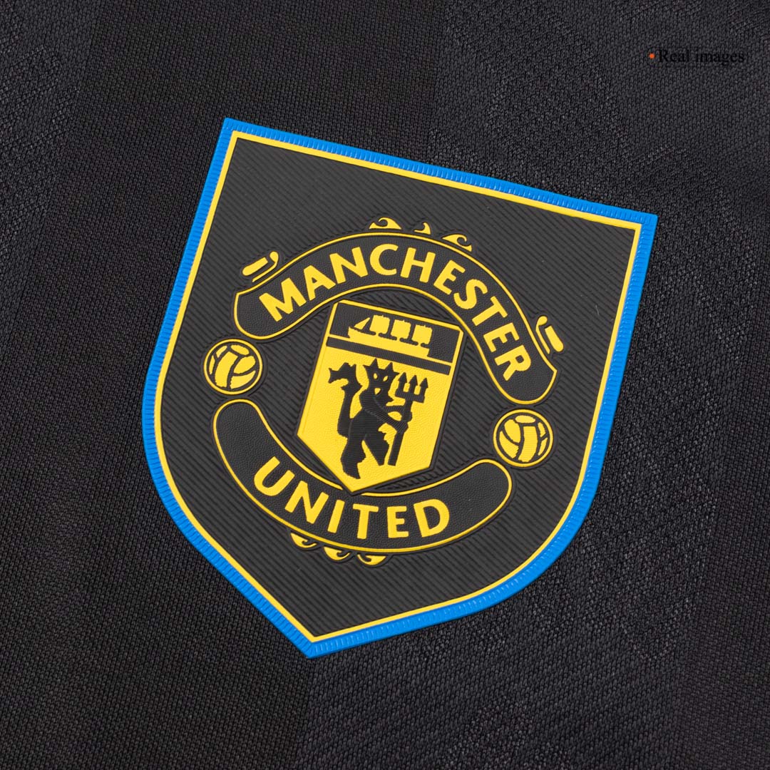 MOUNT #7 Manchester United Mens Third Away Soccer Jersey 2025/26 Black