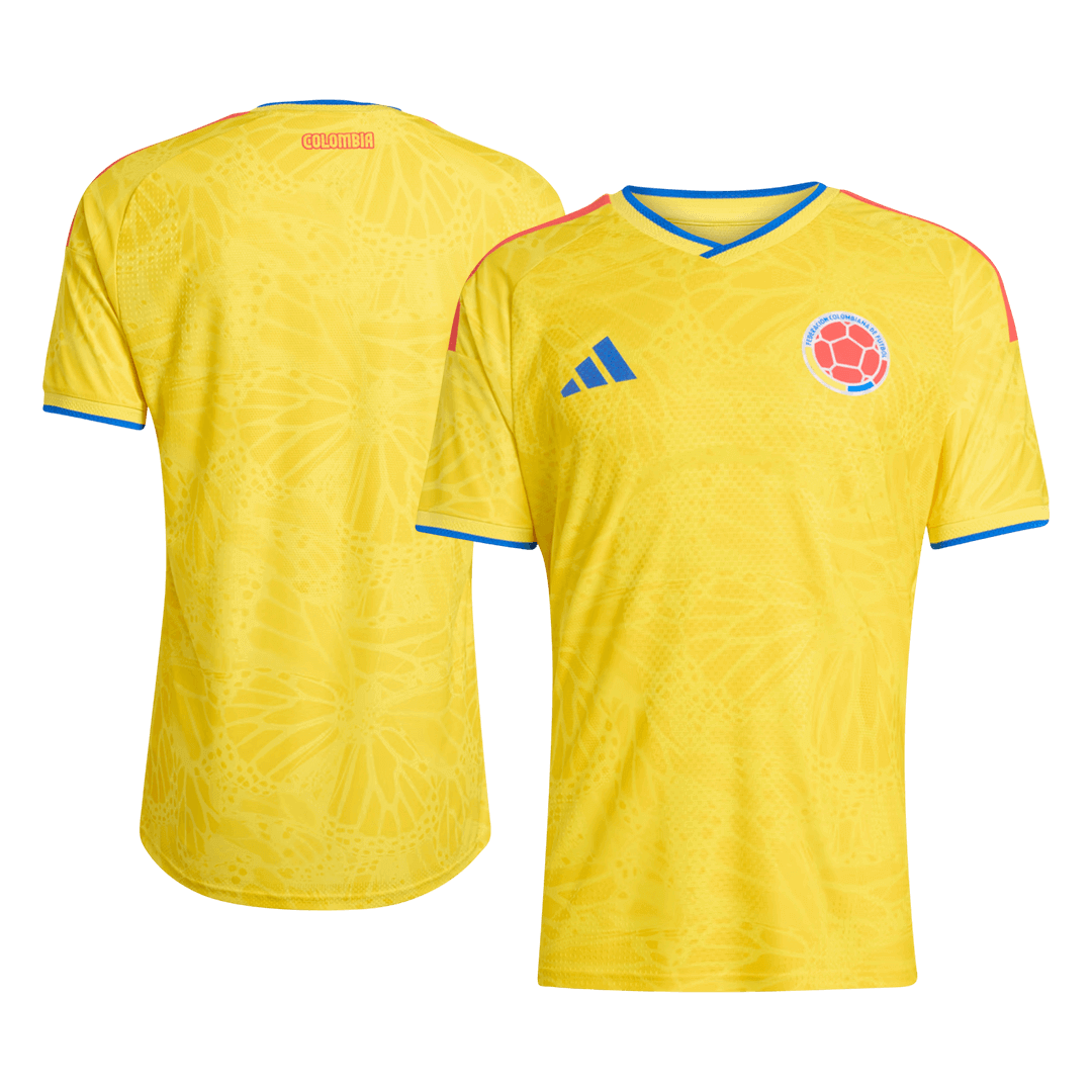 Colombia Mens Home Soccer Jersey World Cup 2026 Yellow - Player Version