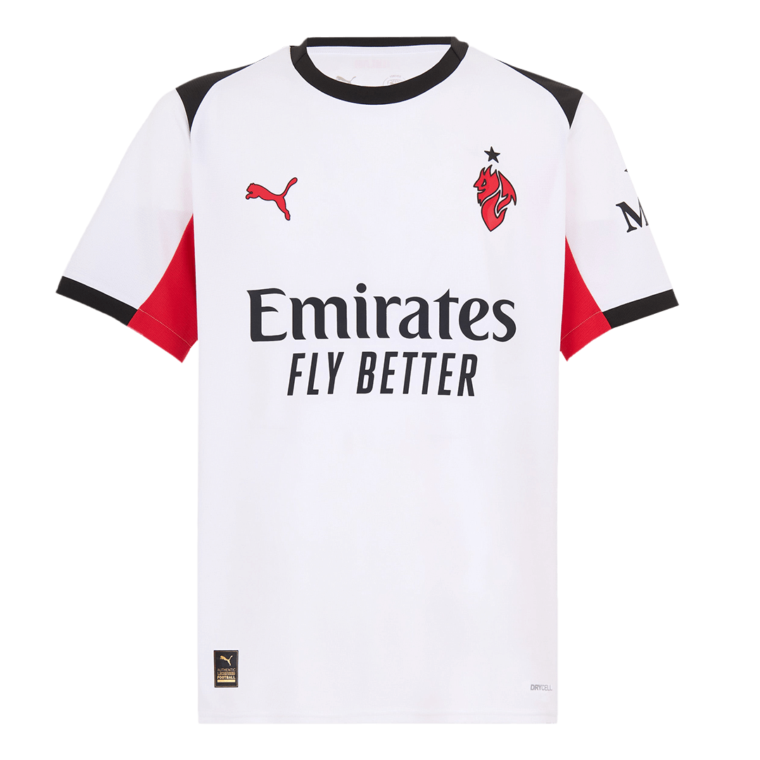 AC Milan Mens Away Soccer Jersey 2025/26 White