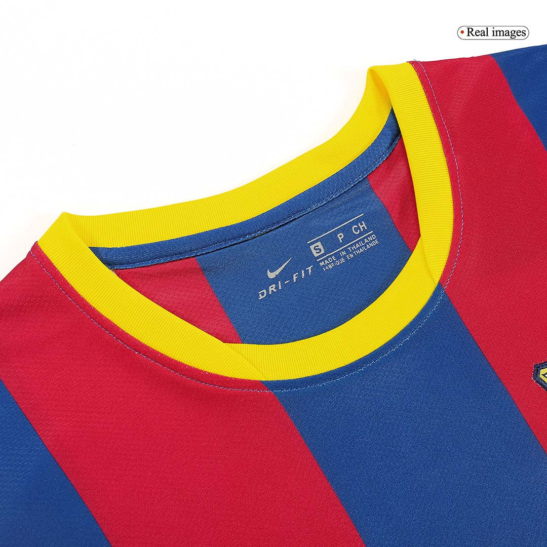 Retro Barcelona Mens Home Soccer Jersey 2010/11 Red&Blue