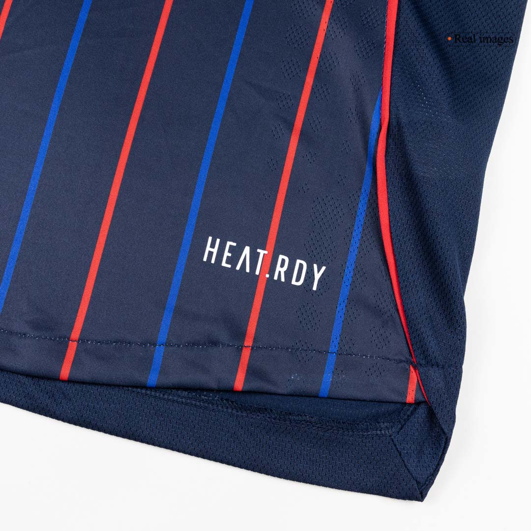 Olympique Lyonnais Mens Away Soccer Jersey 2025/26 Navy - Player Version