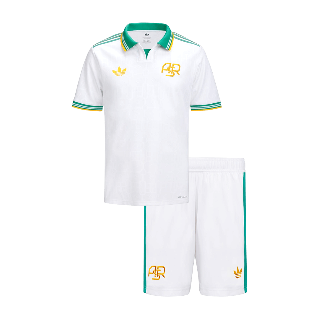 Roma Kids Third Away Soccer Kit 2025/26 White