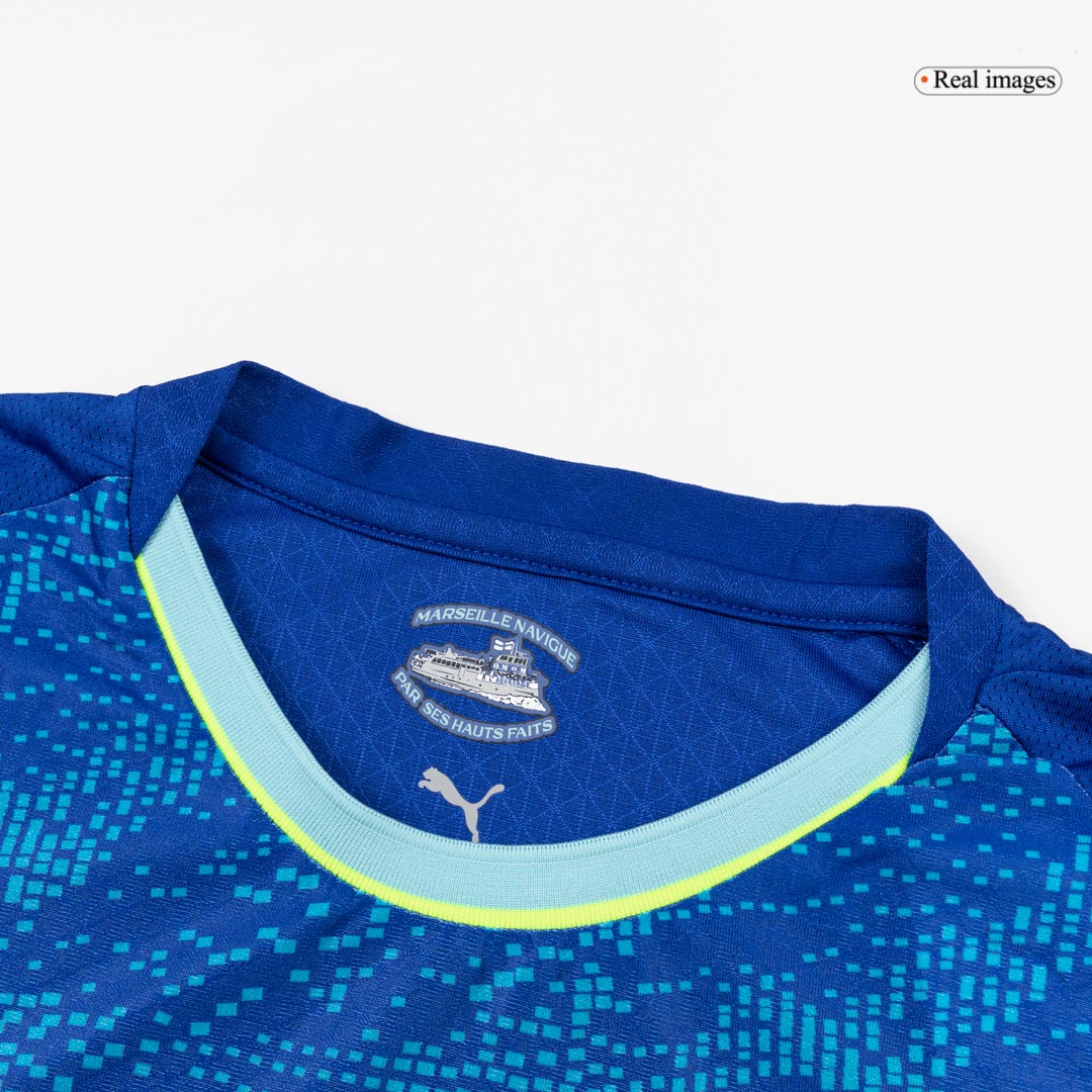 Marseille Mens Third Away Soccer Jersey 2025/26 Blue - Player Version