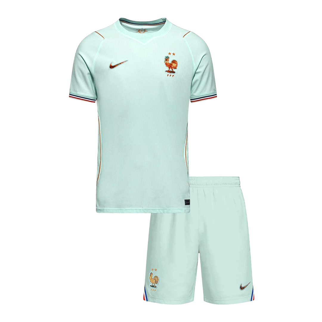 France Kids Away Soccer Kit World Cup 2026 Mint Green