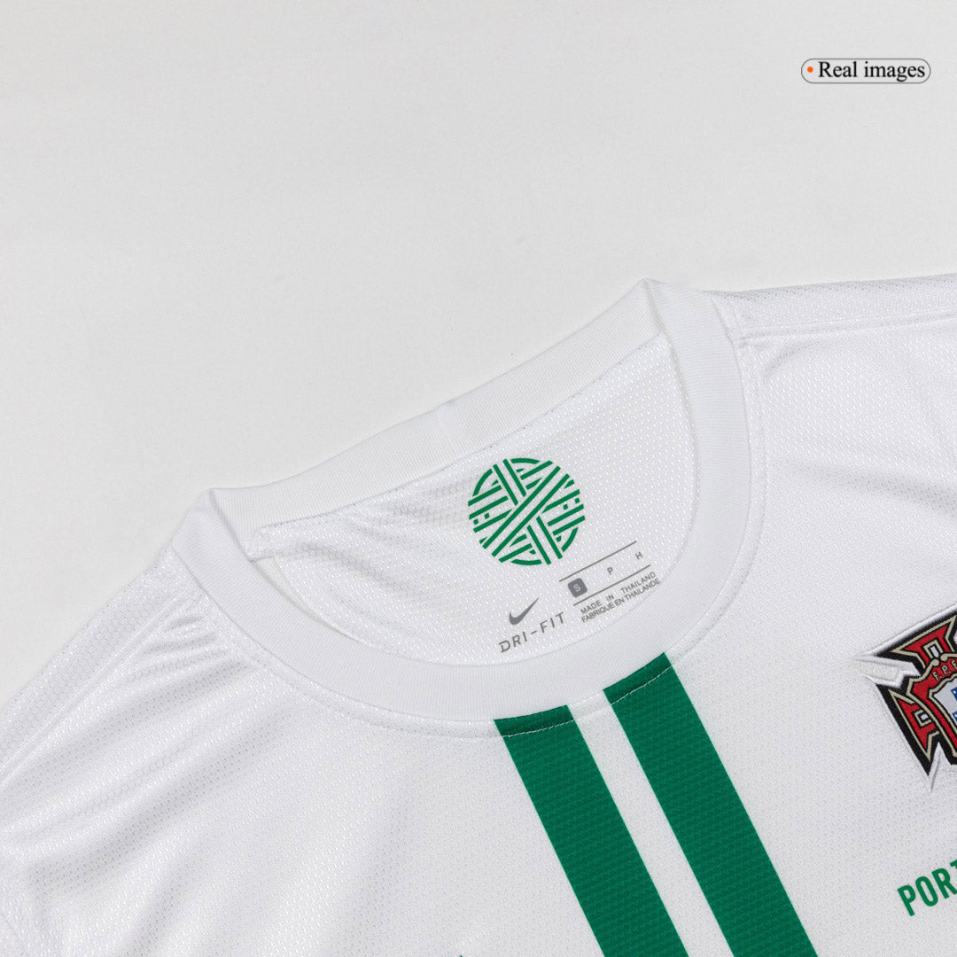 Retro Portugal Mens Away Soccer Jersey 2012 White
