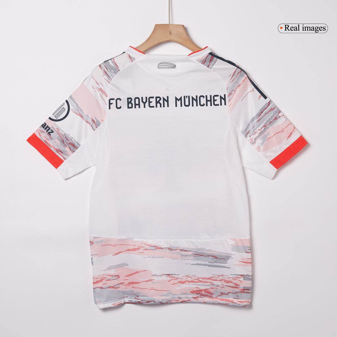 KANE #9 Bayern Munich Mens Away Soccer Jersey 2025/26 White - Player Version