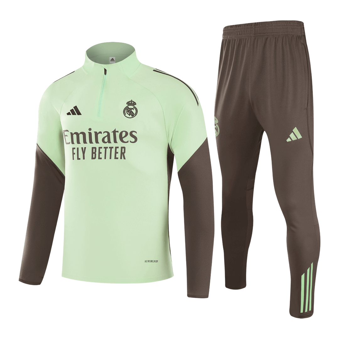 Real Madrid Mens Training Tracksuit Kit 2025/26 Green