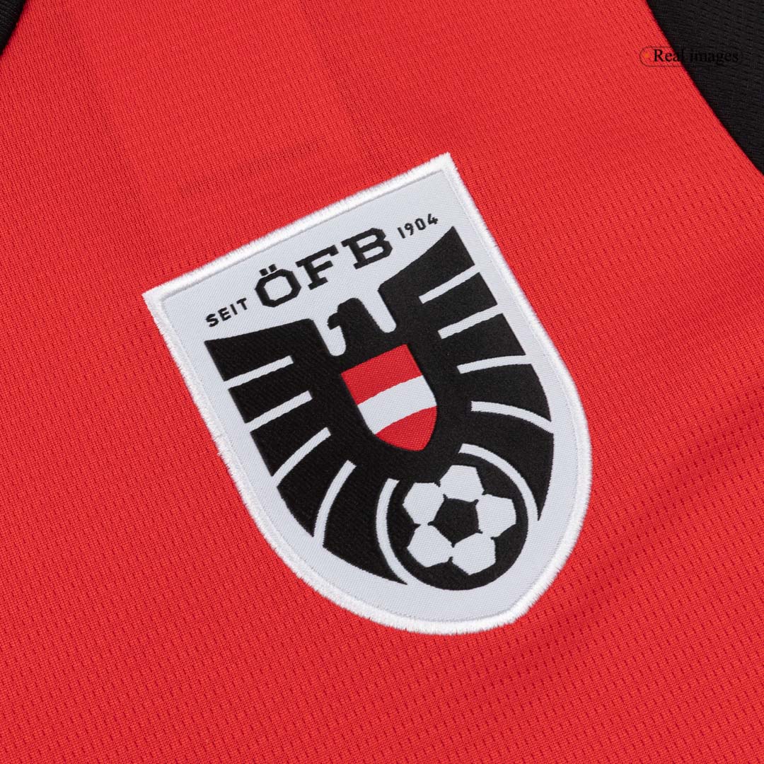 BAUMGARTNER #19 Austria Mens Home Soccer Jersey World Cup 2026 Red
