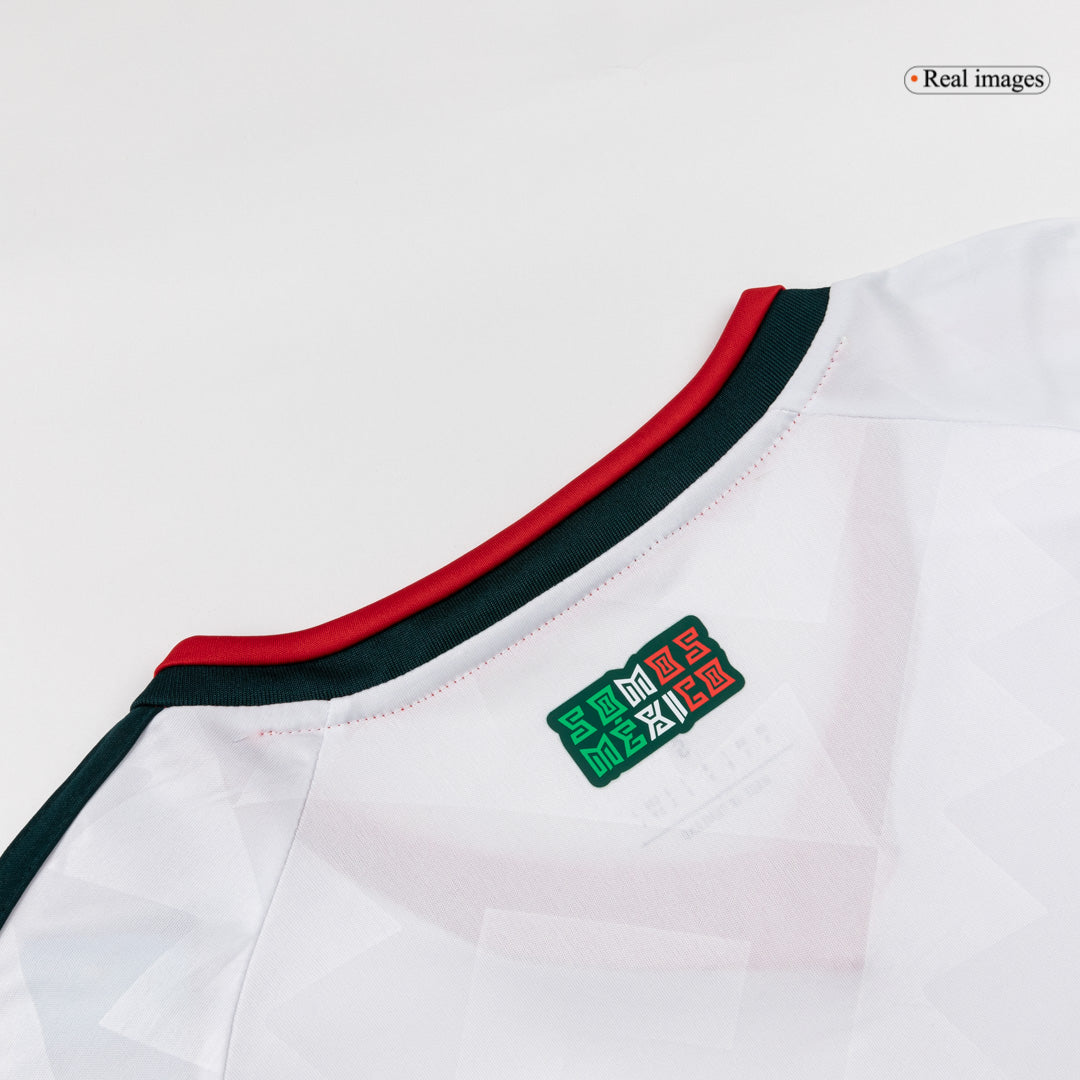 Mexico Mens Away Long Sleeve Soccer Jersey World Cup 2026 White